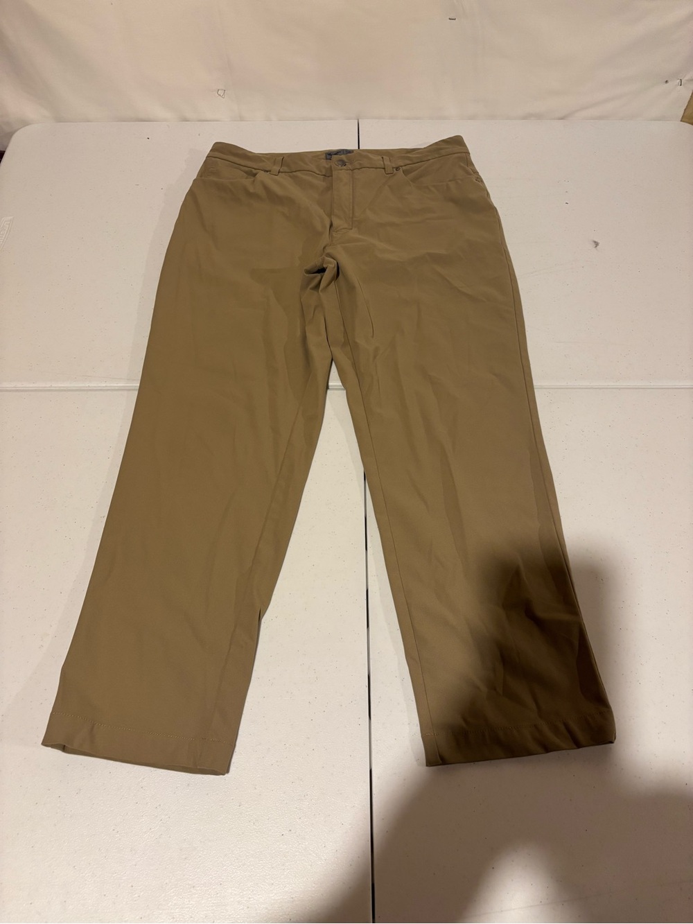 VRST Athletic Men’s Size 35x30 Tan Polyester Straight Chino Casual Pants